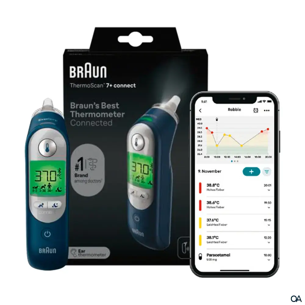 Braun ThermoScan® 7+ Connect IRT6575 Ohrthermometer Braun ThermoScan® 7+ Connect IRT6575 Ohrthermometer