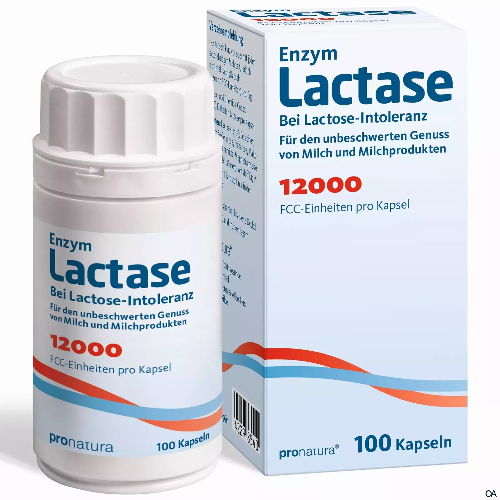 pronatura® Enzym Lactase 12000 FCC Kapseln pronatura® Enzym Lactase 12000 FCC Kapseln