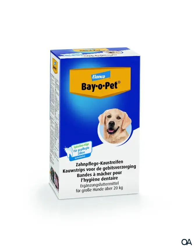Bay-o-Pet® Zahnpflege Kaustreifen mit Algen für große Hunde über 20 kg Bay-o-Pet® Zahnpflege Kaustreifen mit Algen für große Hunde über 20 kg