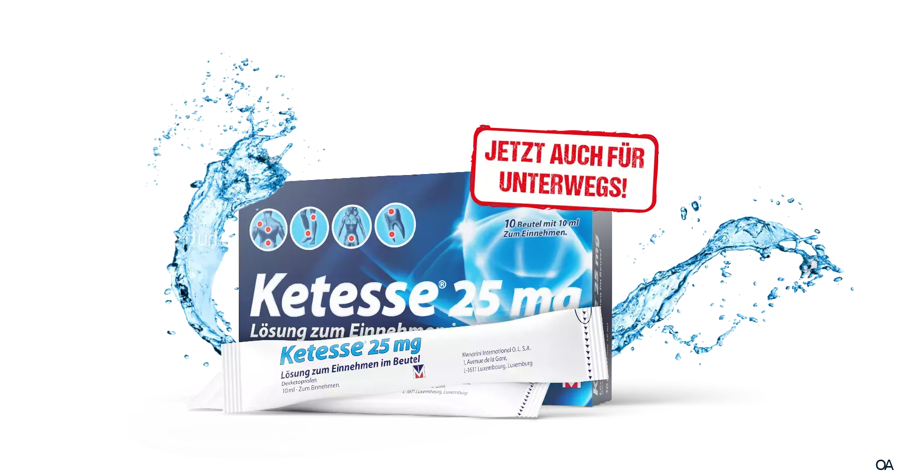 Ketesse 25 mg Lösung zum Einnehmen im Beutel