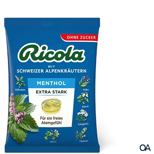 Ricola Menthol Extra Stark Bonbons Zuckerfrei Beutel