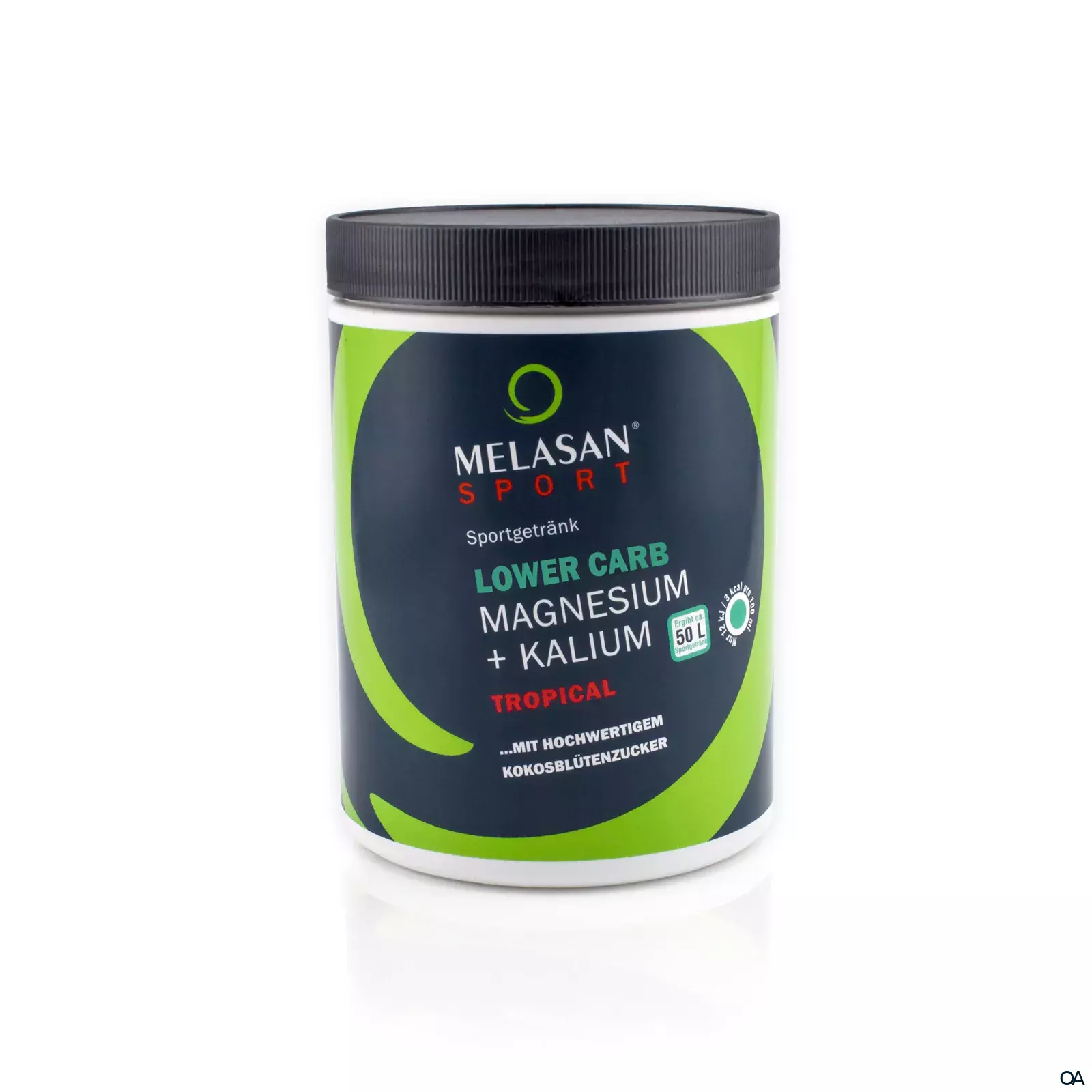 Melasan Sport Sportgetränk Lower Carb Magnesium + Kalium Pulver Tropical