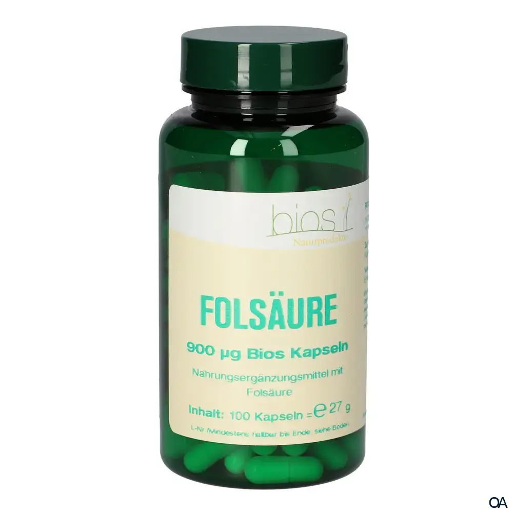 Bios Folsäure 900 mcg Kapseln