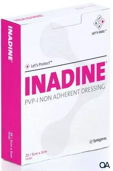 3M™ INADINE™ PVP-Iod Wundauflage 5 x 5 cm 3M™ INADINE™ PVP-Iod Wundauflage 5 x 5 cm