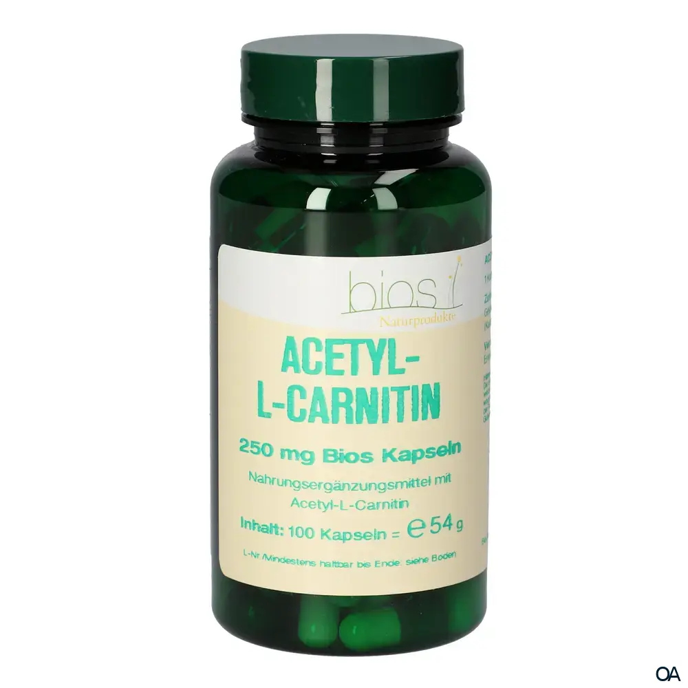 Bios Acetyl-L-Carnitin 250 mg Kapseln Bios Acetyl-L-Carnitin 250 mg Kapseln