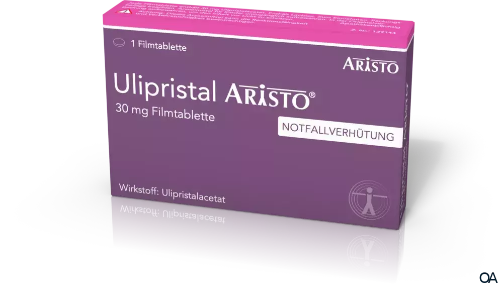 Ulipristal Aristo 30 mg Filmtablette