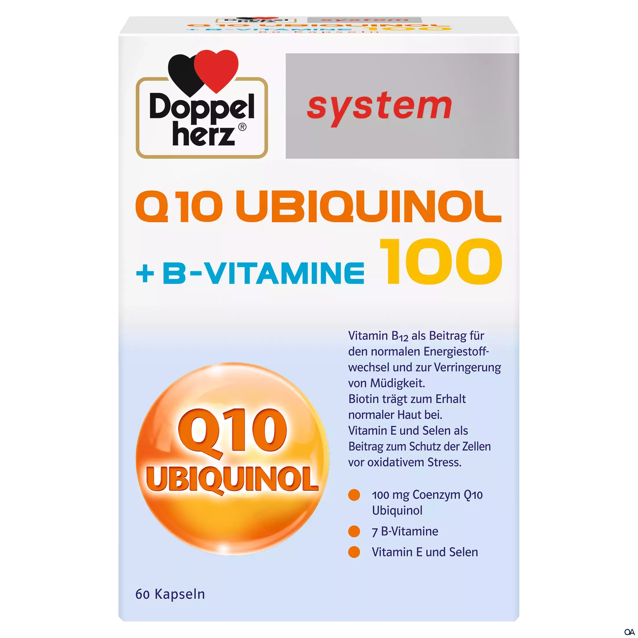 Doppelherz system Q10 Ubiquinol 100 + B-Vitamine Kapseln