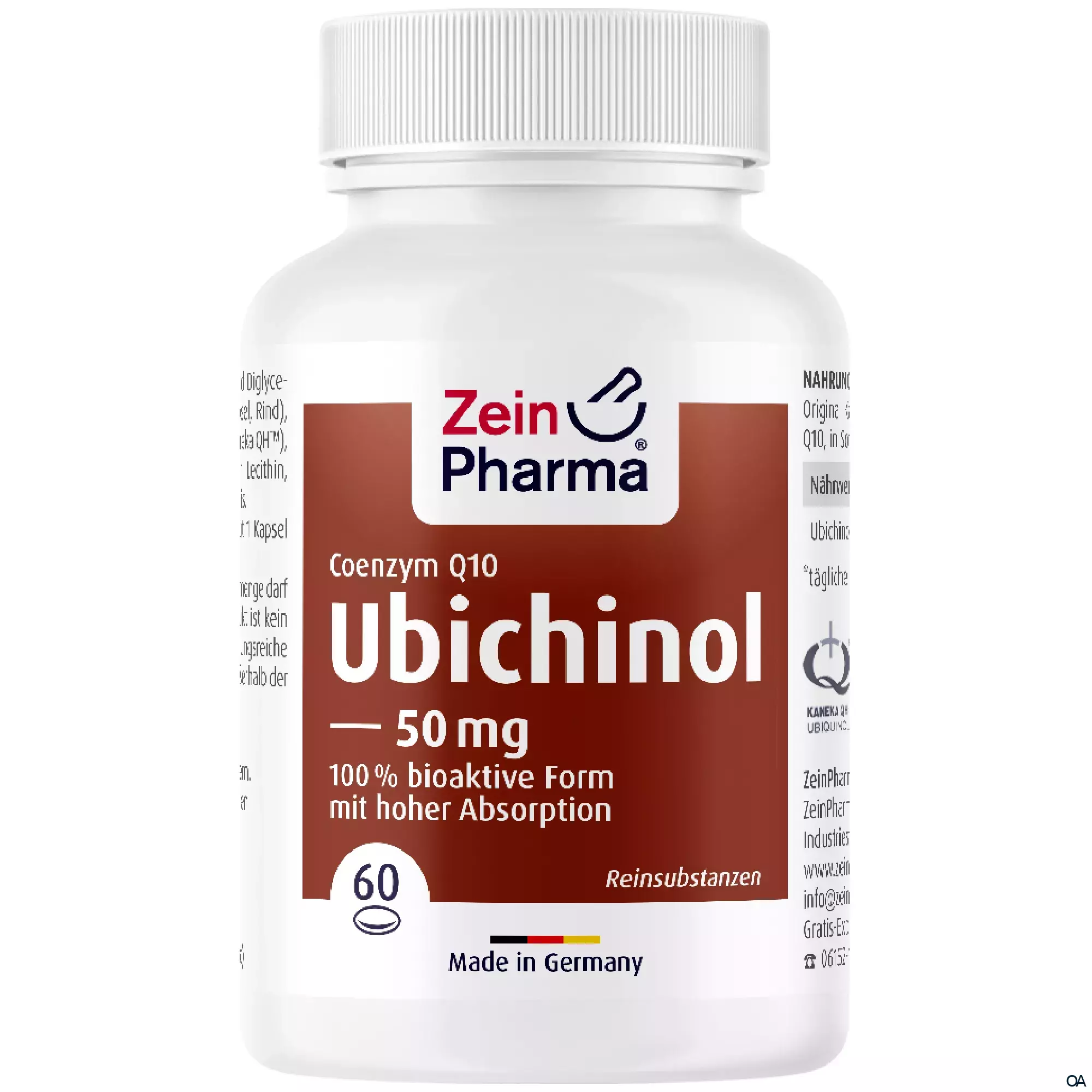 ZeinPharma Coenzym Q10 Ubichinol 50 mg Softgel-Kapseln