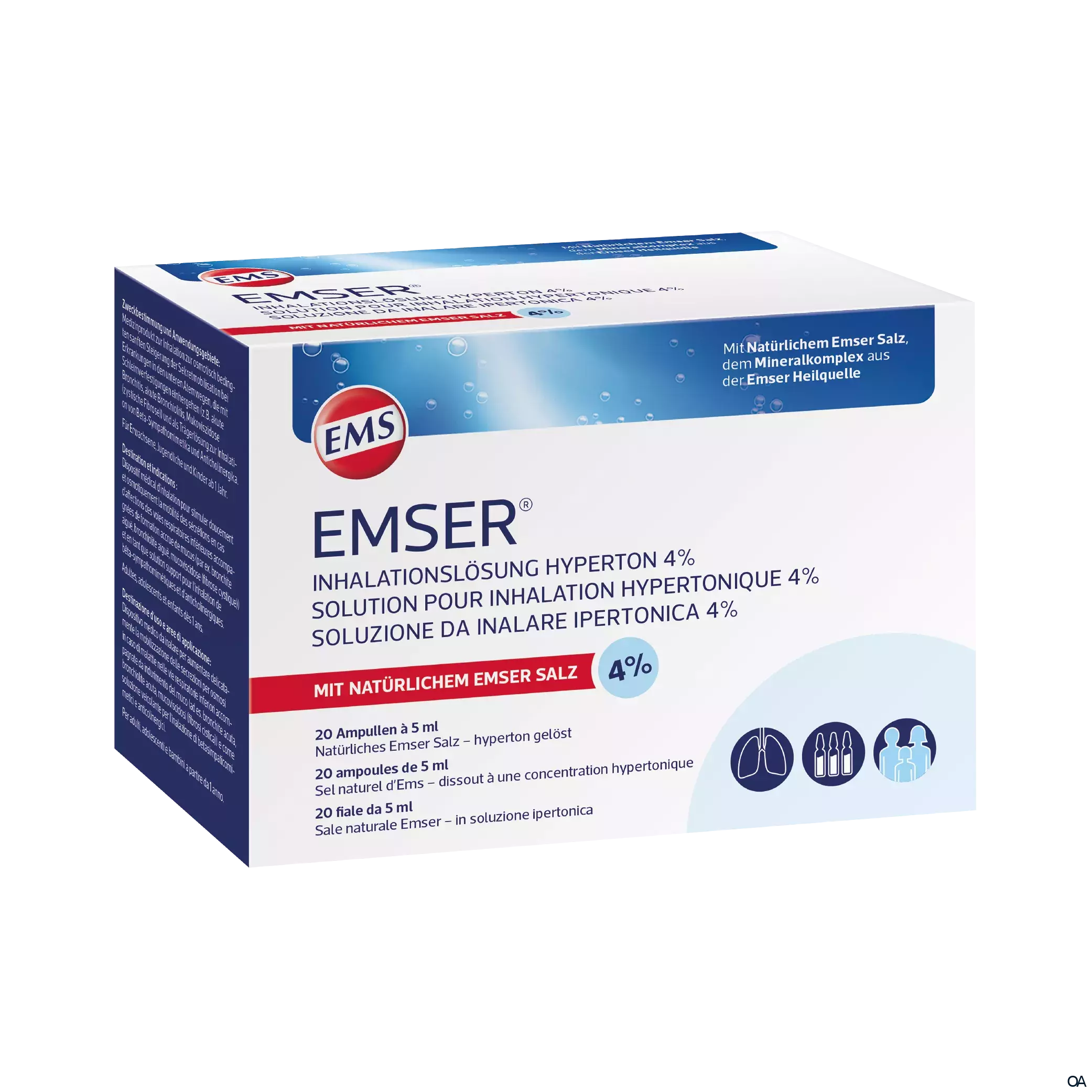 Emser® Inhalationslösung hyperton 4% Ampullen Emser® Inhalationslösung hyperton 4% Ampullen