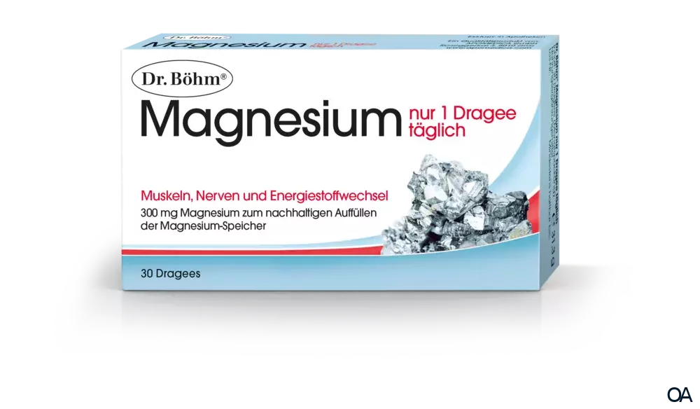 Dr. Böhm® Magnesium nur 1 x täglich Dragees