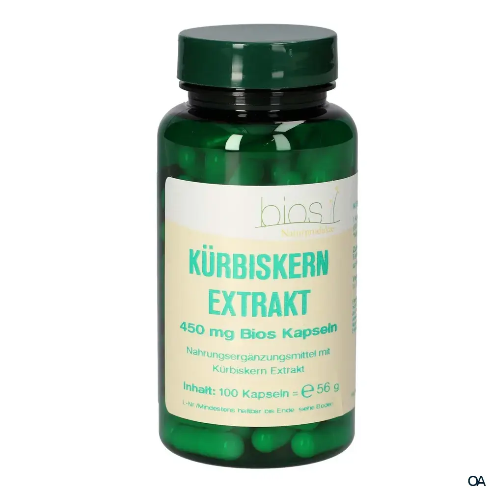 Bios Kürbiskern Extrakt 450 mg Kapseln