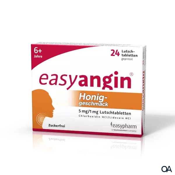 easyangin® Honiggeschmack 5 mg/1 mg Lutschtabletten easyangin® Honiggeschmack 5 mg/1 mg Lutschtabletten