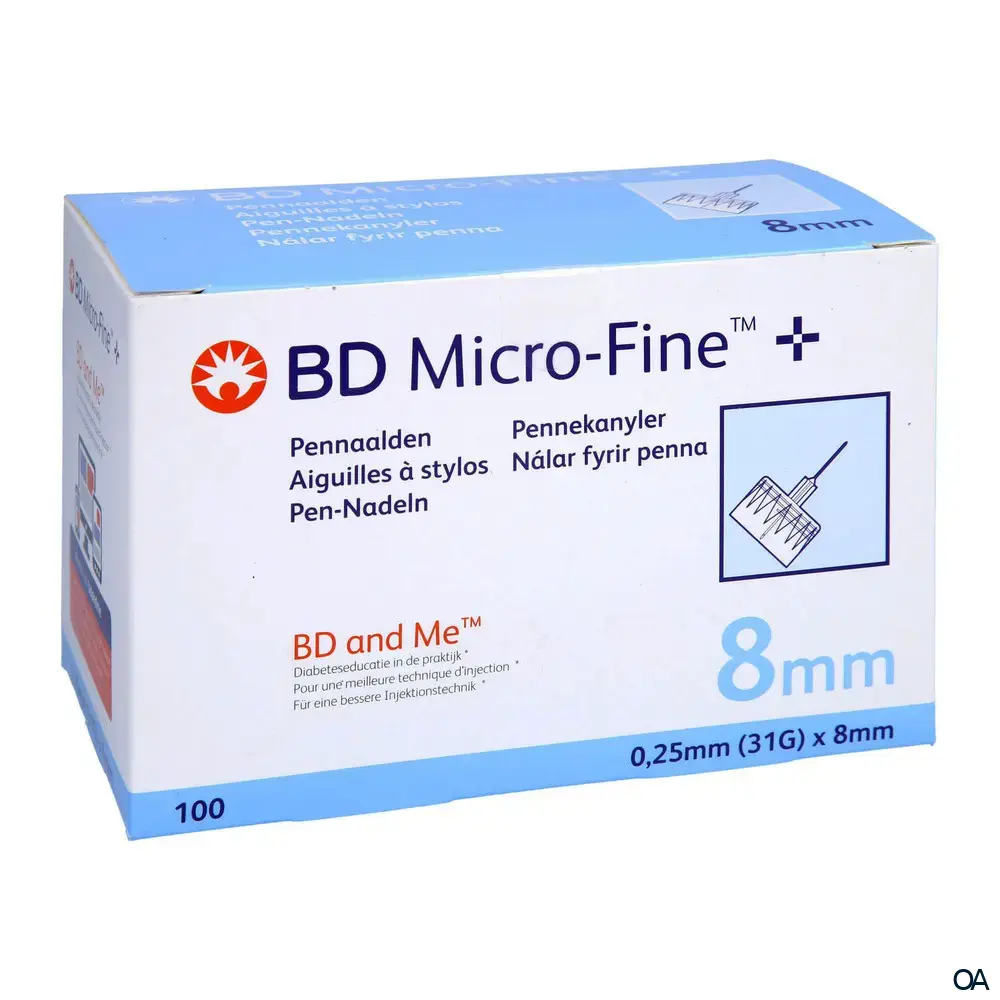 BD Micro-Fine™ Pen Nadel 0,25 mm (31G) x 8 mm