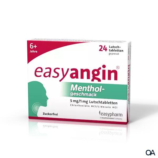 easyangin® Mentholgeschmack 5 mg/1 mg Lutschtabletten