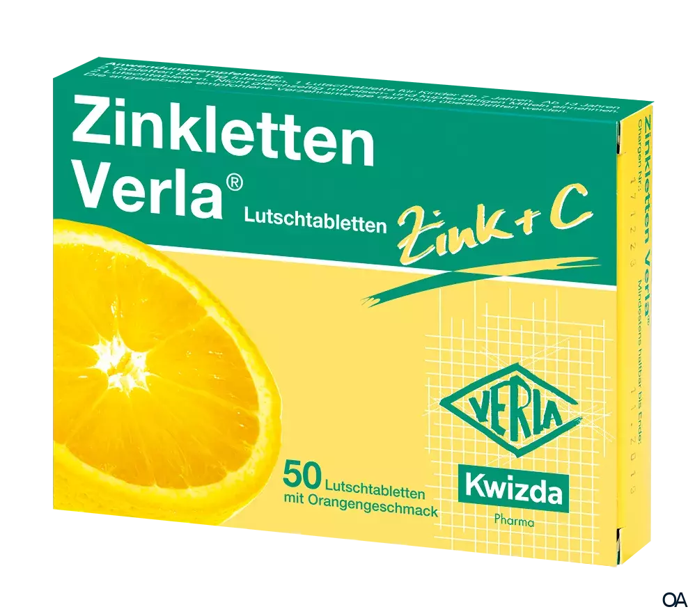 Zinkletten Verla Lutschtabletten Orange