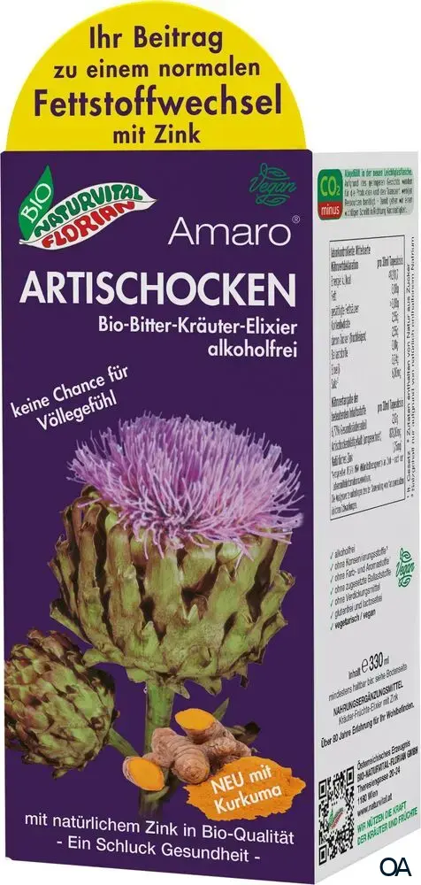 Bio Naturvital Florian Amaro Artischocken Bitter-Kräuter-Elixier