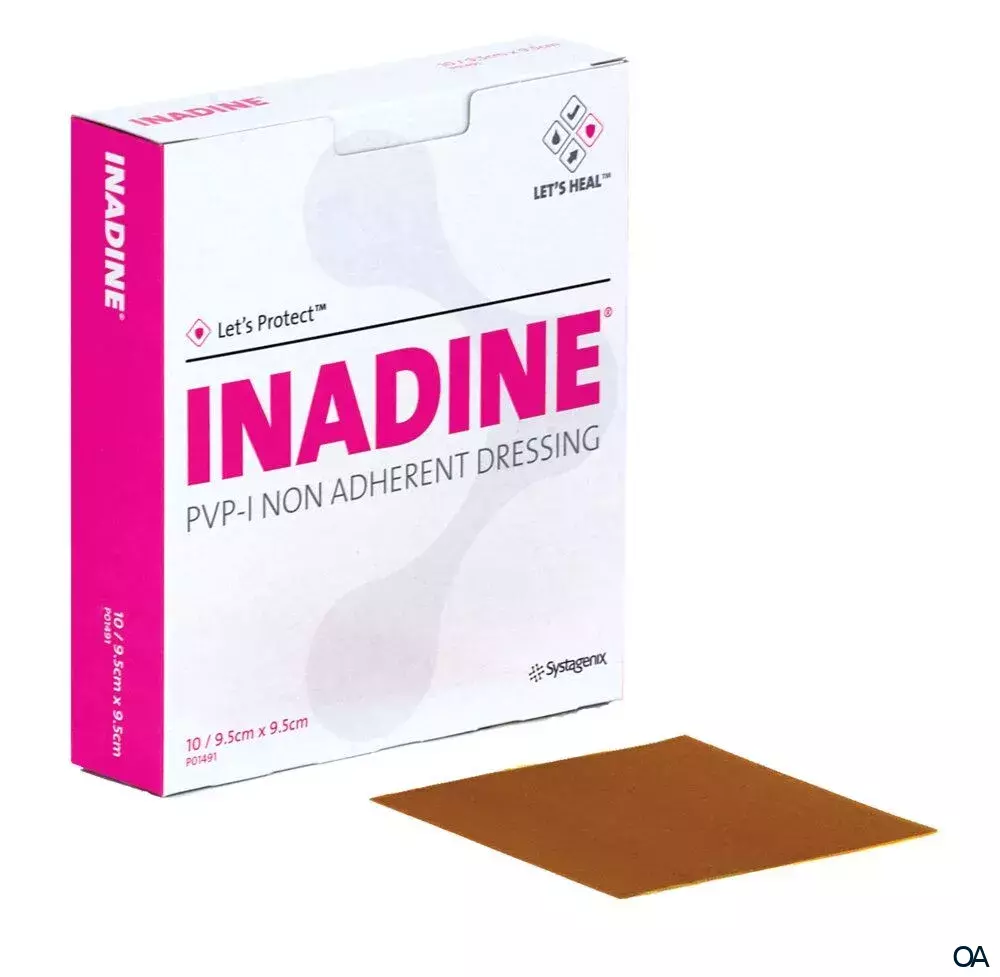 3M™ INADINE™ PVP-Iod Wundauflage 9,5 x 9,5 cm