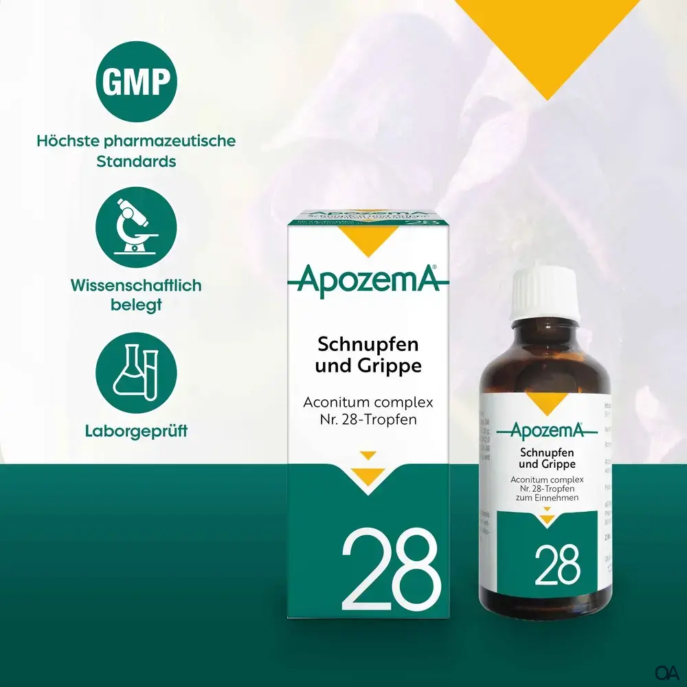 Apozema® Schnupfen und Grippe Aconitum complex Nr. 28 Tropfen zum Einnehmen