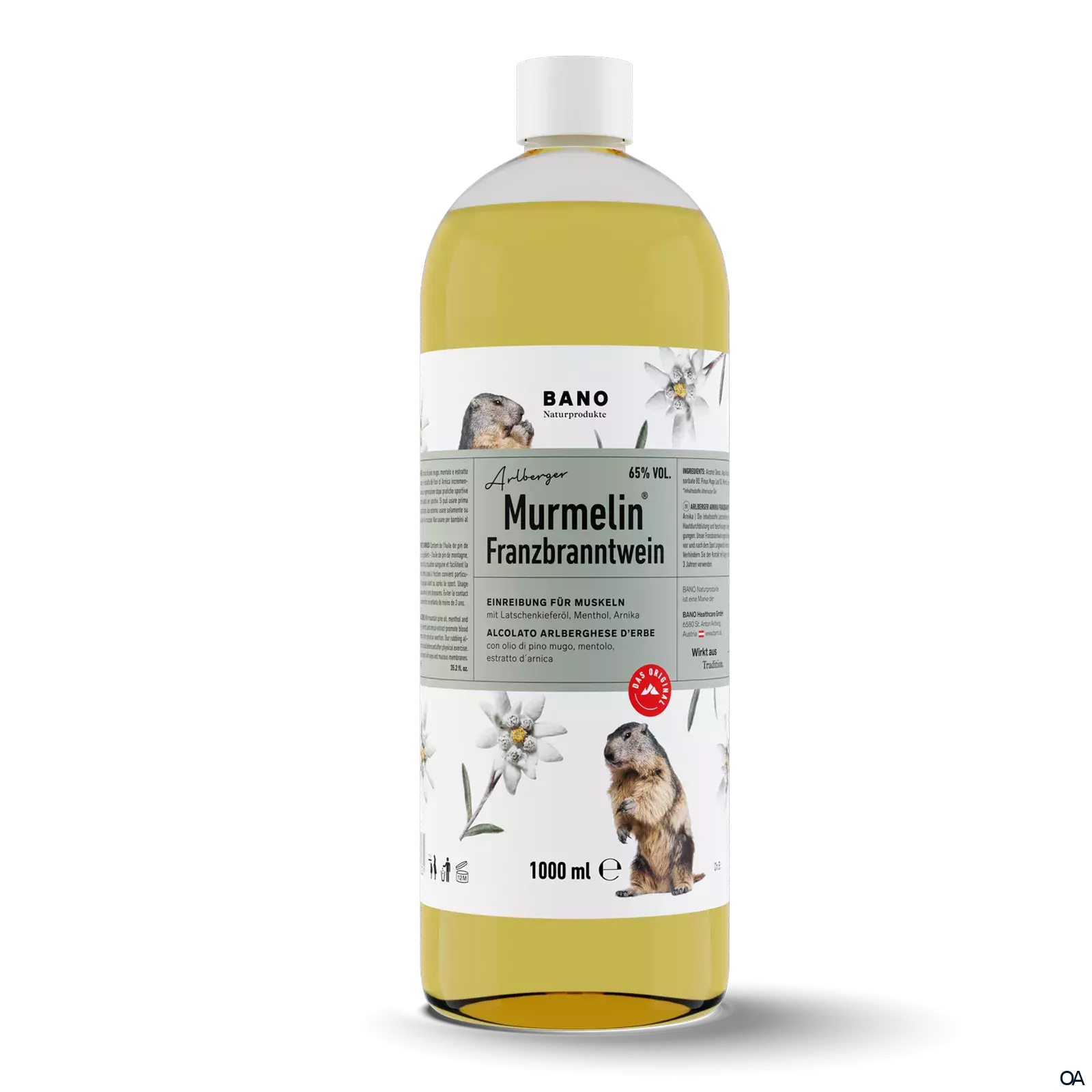 BANO Arlberger Murmelin Franzbranntwein BANO Arlberger Murmelin Franzbranntwein