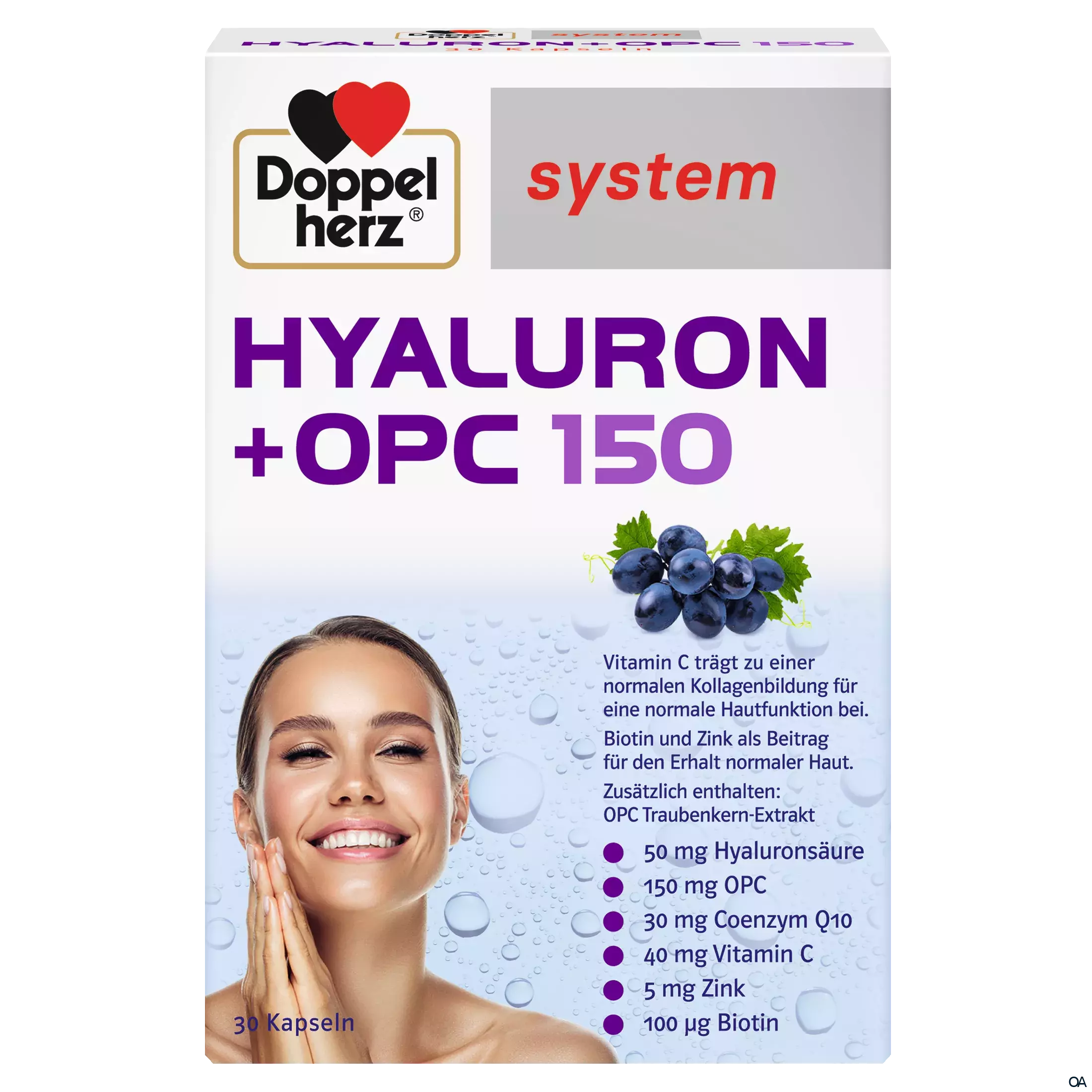 Doppelherz system Hyaluron + OPC 150 Kapseln Doppelherz system Hyaluron + OPC 150 Kapseln