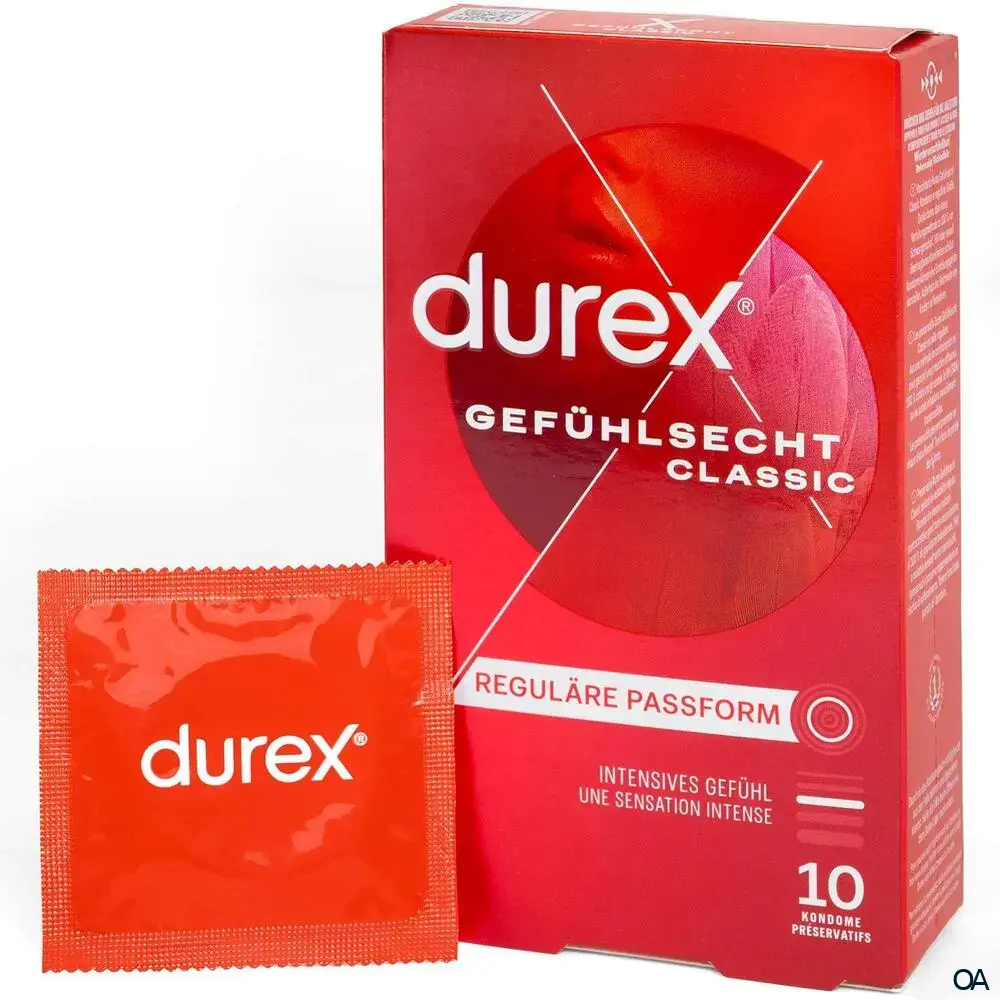 Durex Gefühlsecht Classic Kondome, Ø 56mm, 195mm Durex Gefühlsecht Classic Kondome, Ø 56mm, 195mm