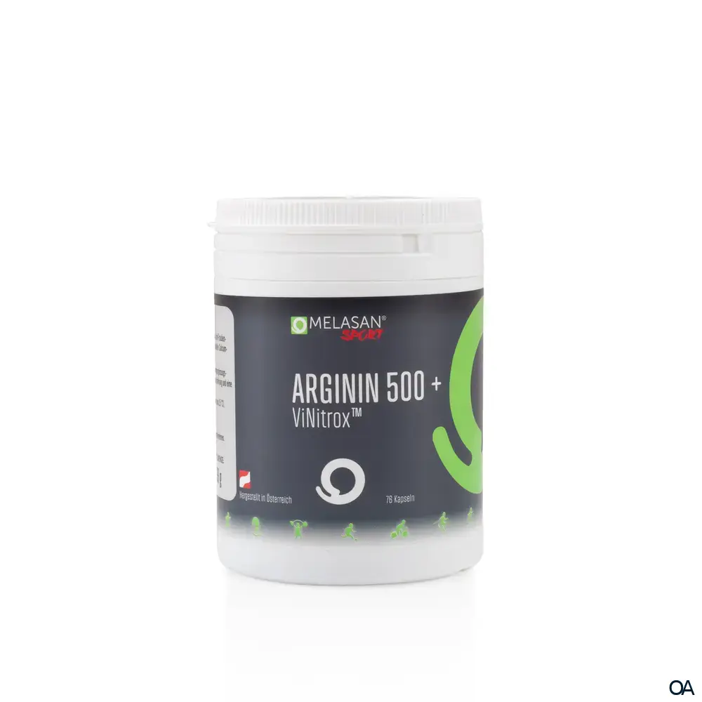 Melasan Sport Arginin 500+ Vinitrox™ Kapseln
