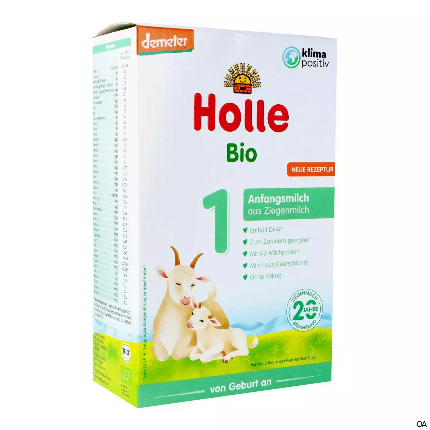Holle Bio-Anfangsmilch 1 aus Ziegenmilch Pulver Holle Bio-Anfangsmilch 1 aus Ziegenmilch Pulver