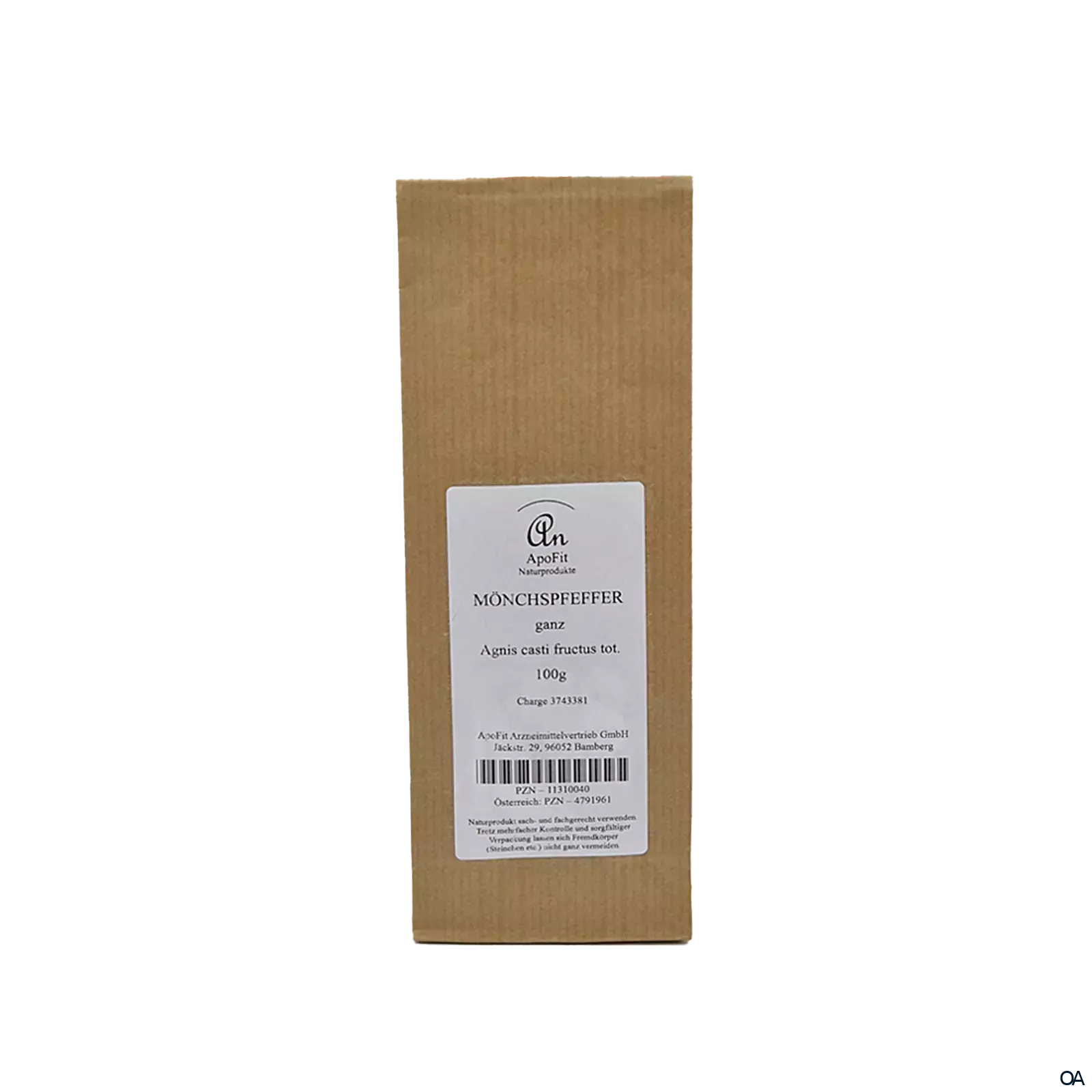 ApoFit Mönchspfeffer ganz ApoFit Mönchspfeffer ganz