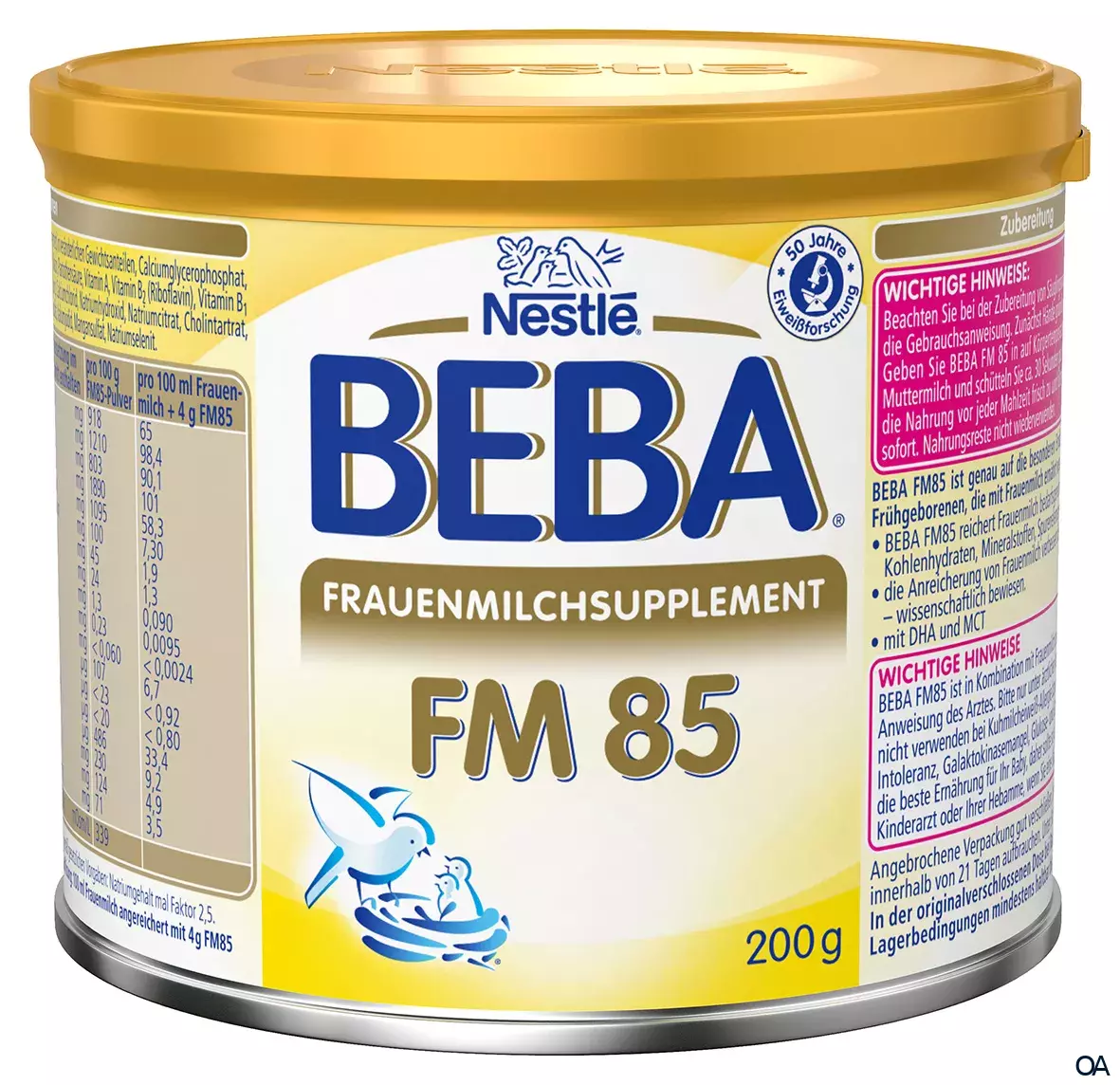 Nestlé Beba Frauenmilchsupplement FM 85 Pulver