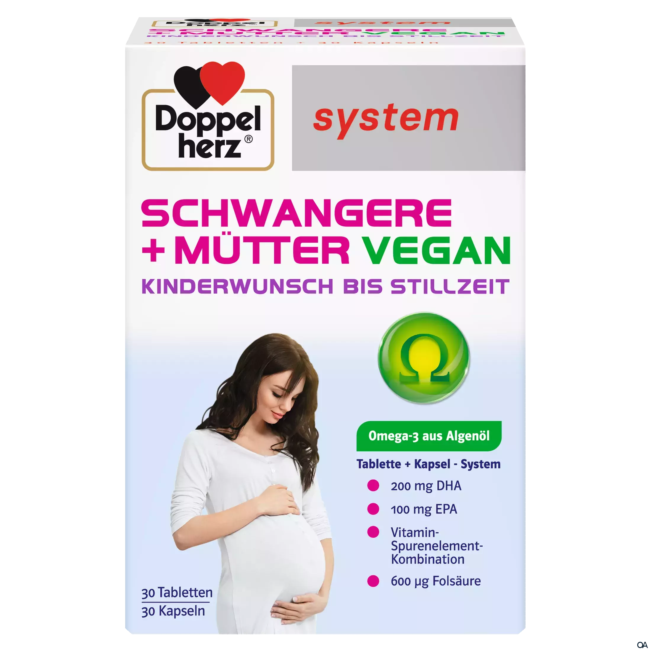 Doppelherz system Schwangere + Mütter vegan 30 Tabletten + 30 Kapseln Doppelherz system Schwangere + Mütter vegan 30 Tabletten + 30 Kapseln