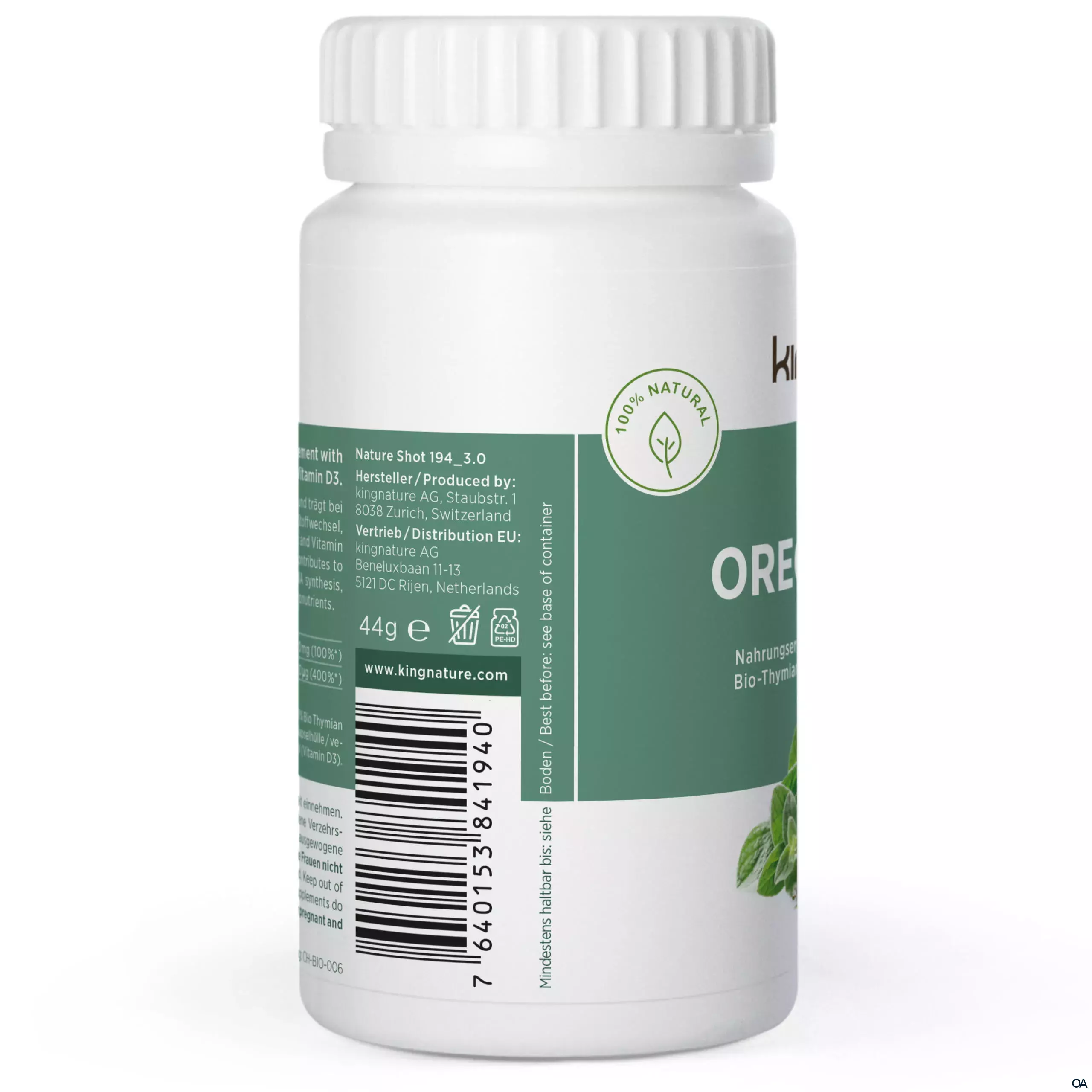 Kingnature Oregano Vida Kapseln
