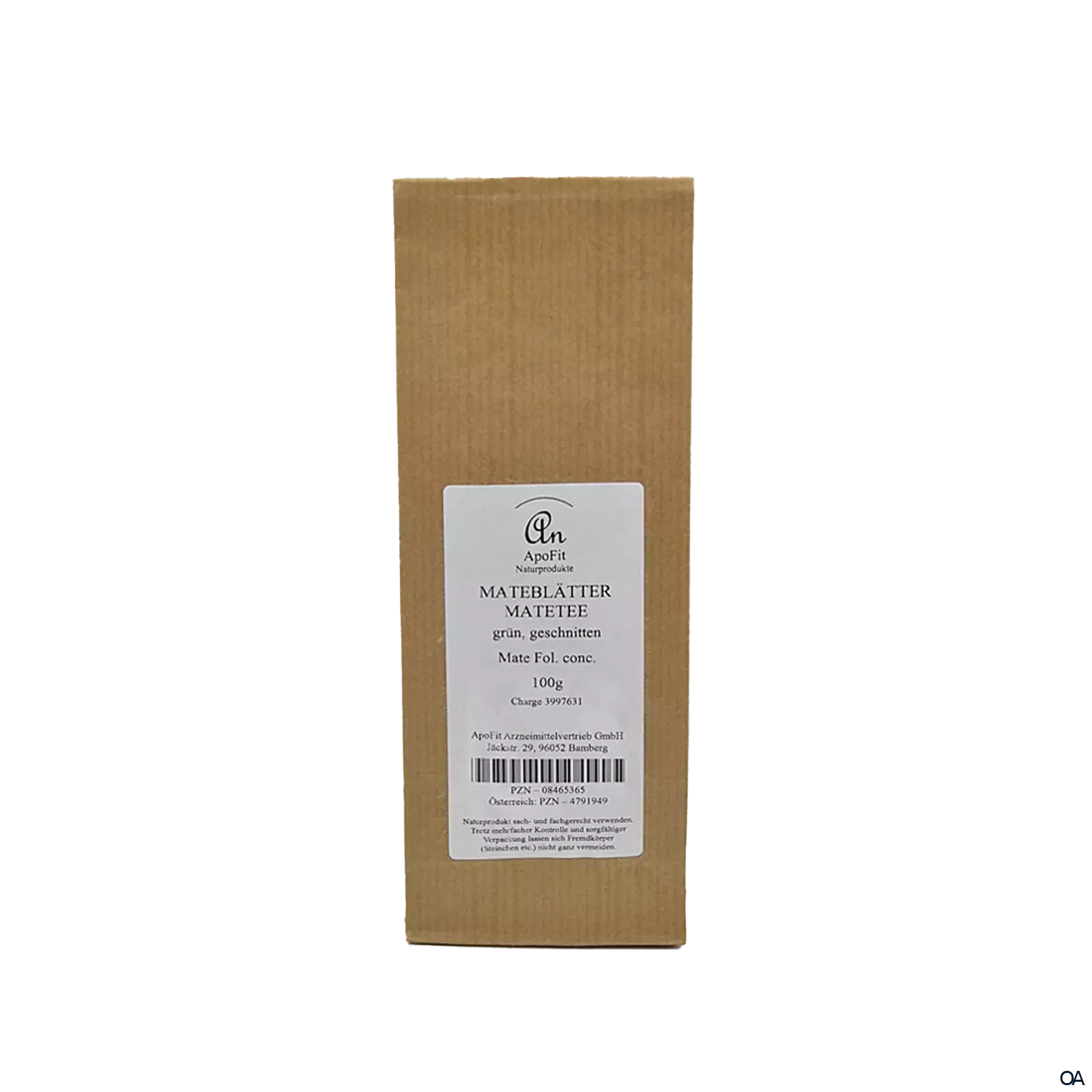 ApoFit Mateblätter grün Matetee geschnitten ApoFit Mateblätter grün Matetee geschnitten