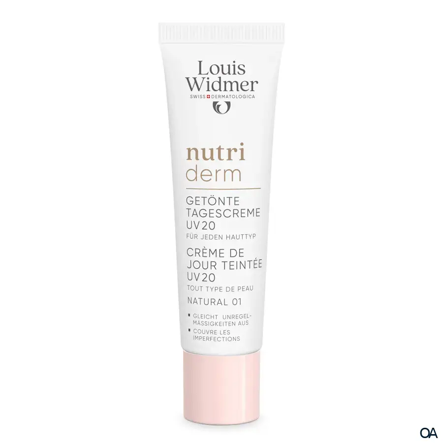 Louis Widmer nutriderm Getönte Tagescreme UV 20 Natural 01 - leicht parfümiert