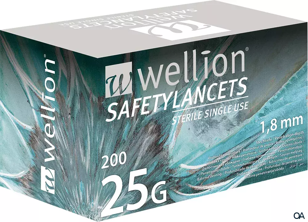 Wellion® SafetyLancets - 25G Einmalsicherheitslanzetten Wellion® SafetyLancets - 25G Einmalsicherheitslanzetten