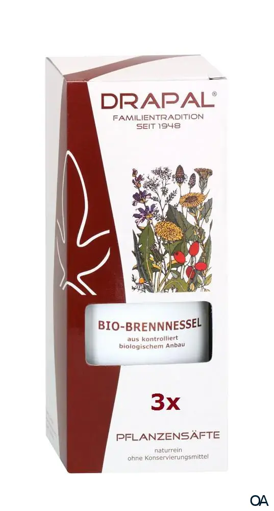 DRAPAL® Bio-Brennnessel Pflanzensaft 3 x 200 ml