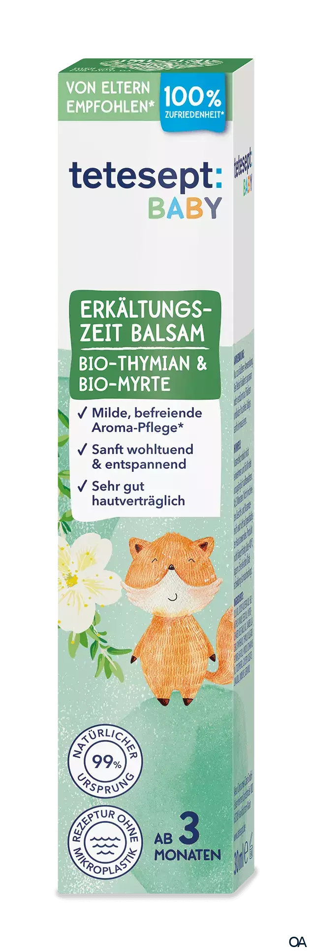 tetesept BABY Erkältungszeit Balsam mit Bio-Thymian & Bio-Myrte