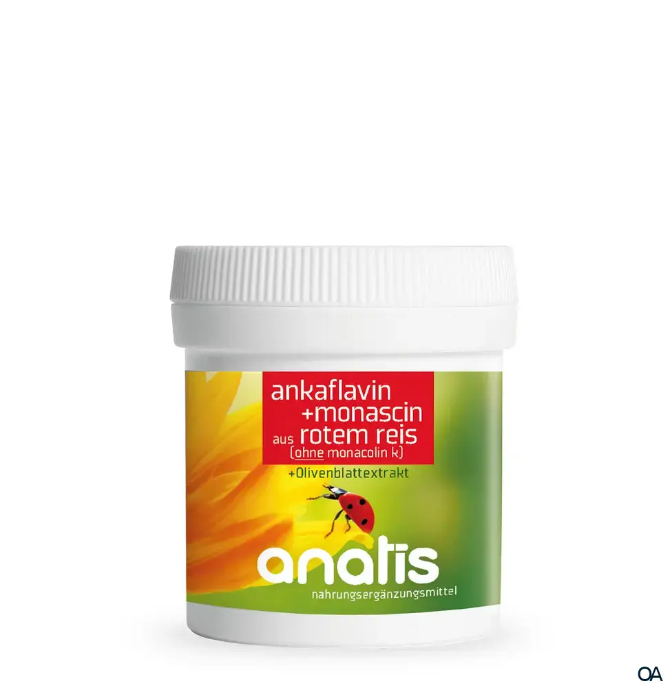 anatis Ankaflavin+Monascin aus rotem Reis und Olivenblatt Kapseln