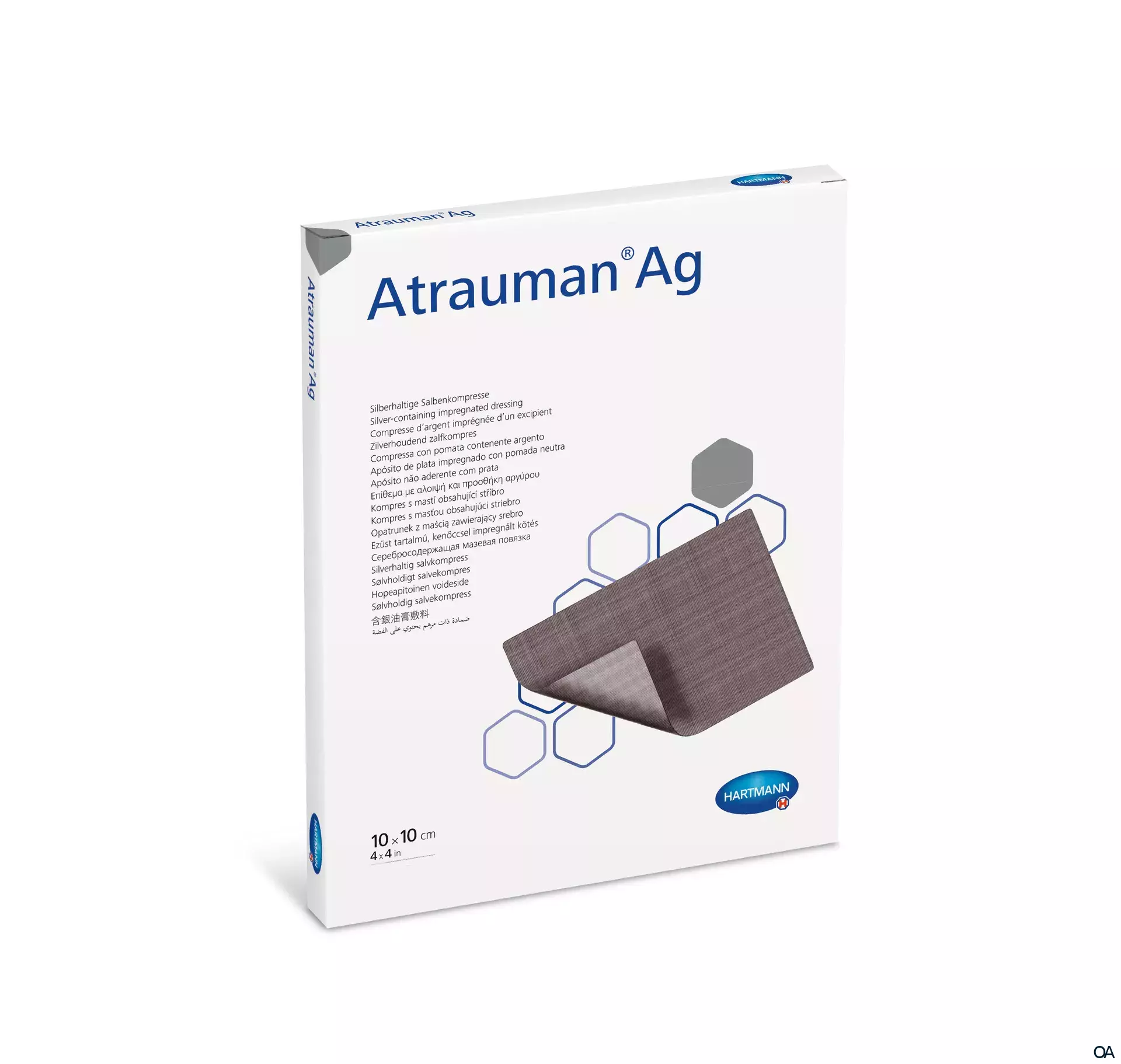 Atrauman® Ag Silberhaltige Salbenkompresse, steril, 10 x 10 cm