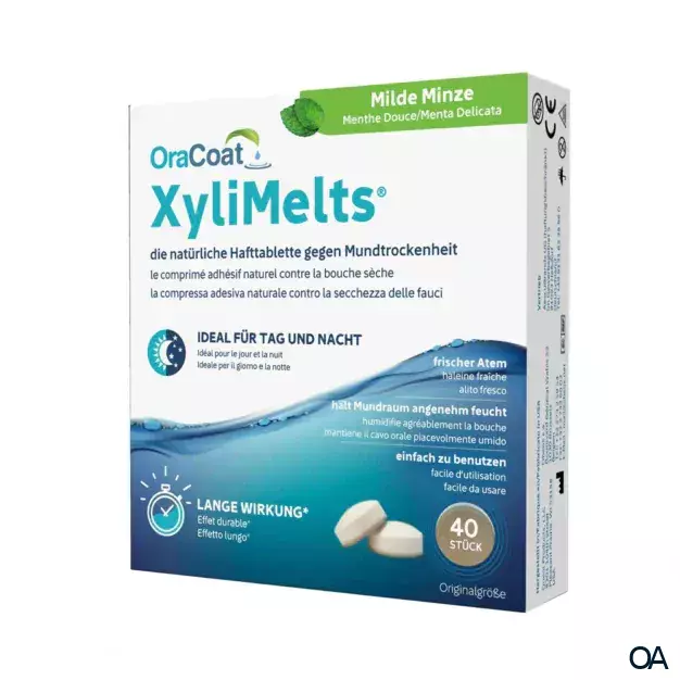 OraCoat XyliMelts Hafttabletten Milde Minze OraCoat XyliMelts Hafttabletten Milde Minze