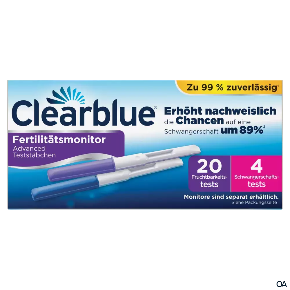 Clearblue Fertilitätsmonitor Advanced Teststäbchen Clearblue Fertilitätsmonitor Advanced Teststäbchen