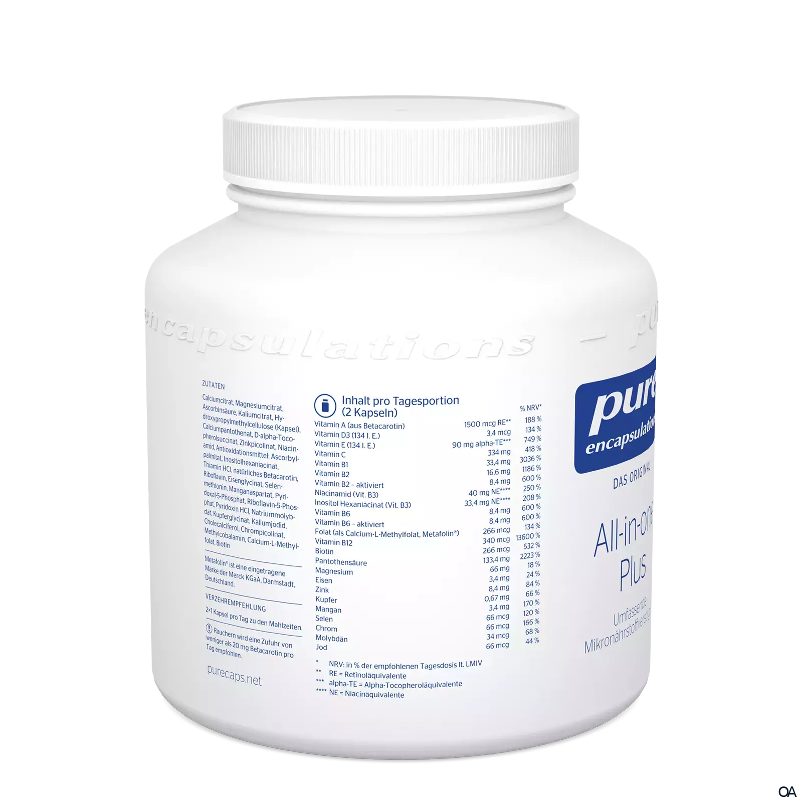 pure encapsulations® All-in-one Plus Kapseln