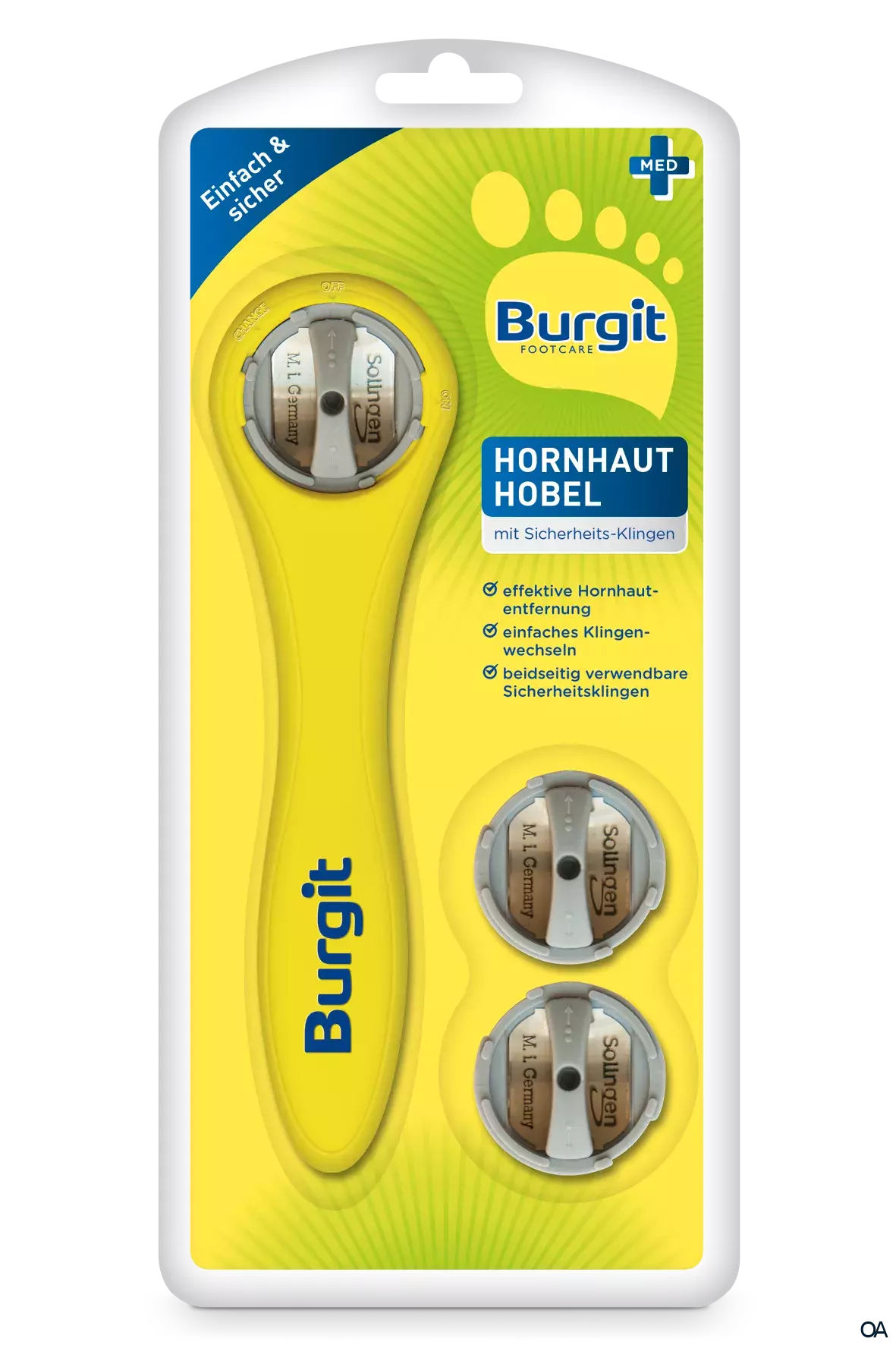 Burgit Footcare Hornhaut Hobel Burgit Footcare Hornhaut Hobel