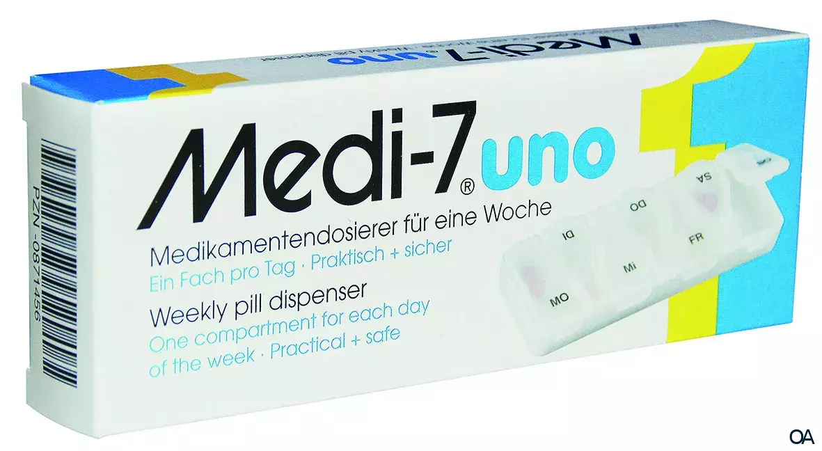Medi-7 uno Medikamentendosierer für 7 Tage Medi-7 uno Medikamentendosierer für 7 Tage