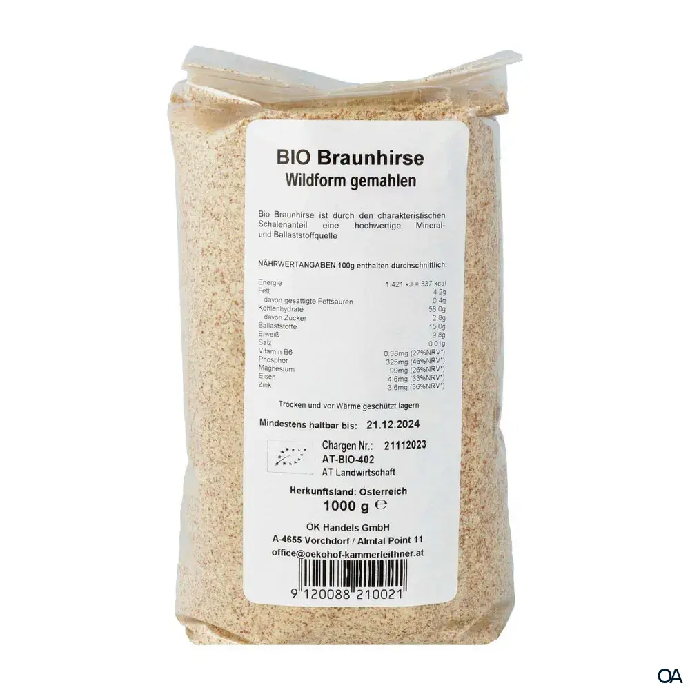 ÖkoHof Kammerleithner BIO Braunhirse Wildform gemahlen ÖkoHof Kammerleithner BIO Braunhirse Wildform gemahlen