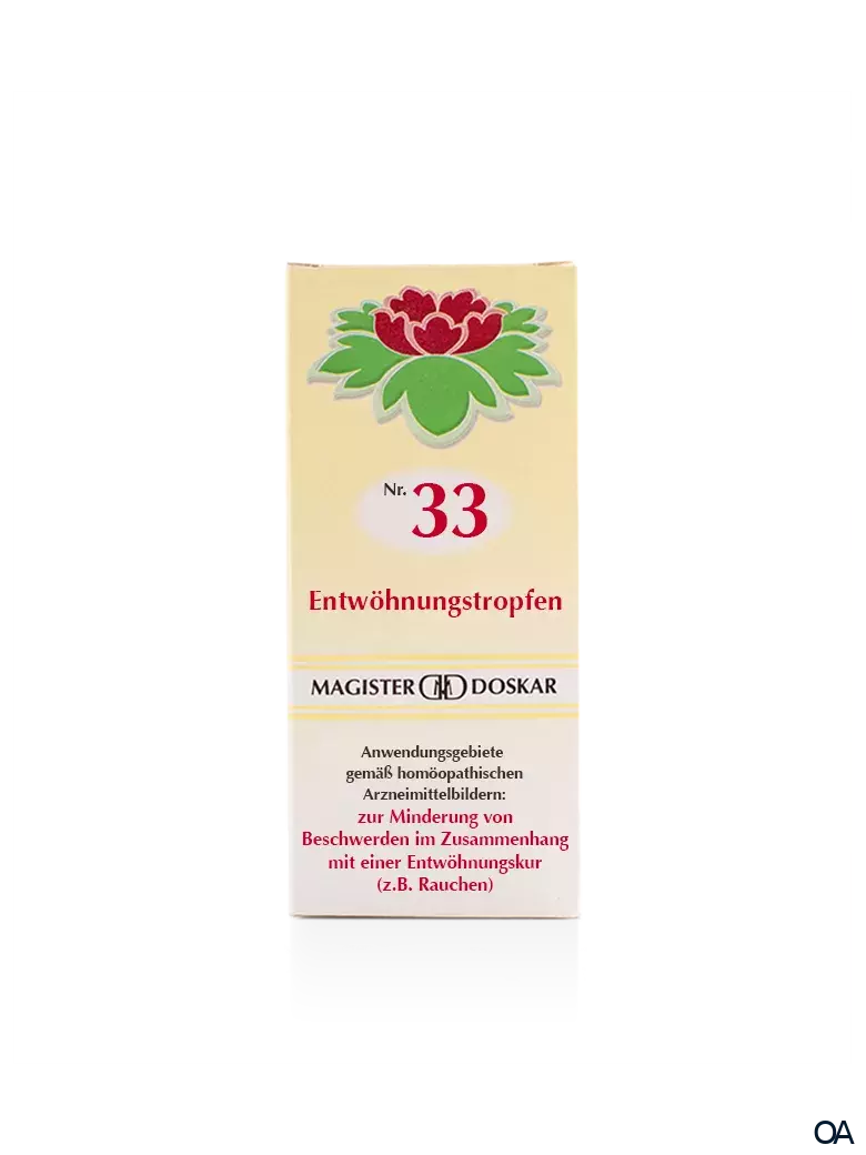 Doskar Tropfen Nr. 33 - Entwöhnungstropfen Doskar Tropfen Nr. 33 - Entwöhnungstropfen