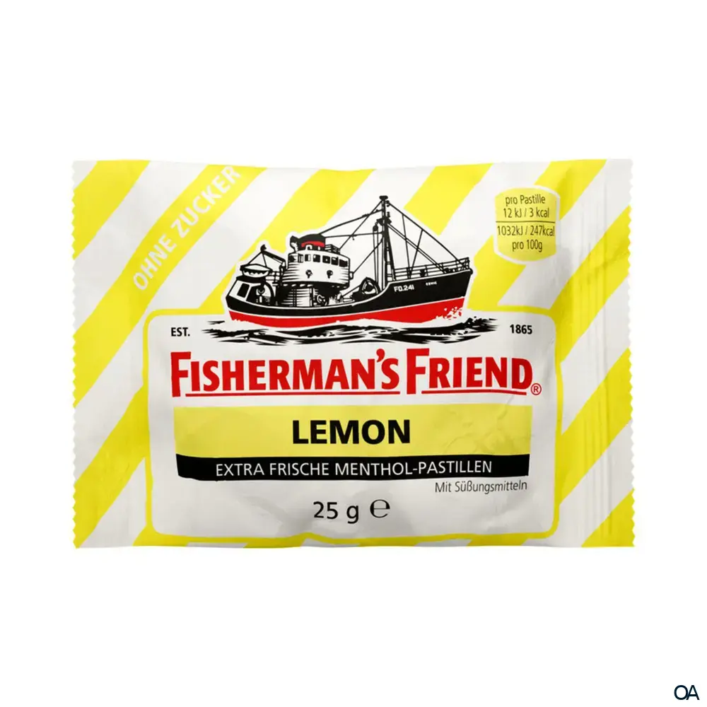 Fisherman's Friend Lemon Pastillen ohne Zuckerzusatz Fisherman's Friend Lemon Pastillen ohne Zuckerzusatz