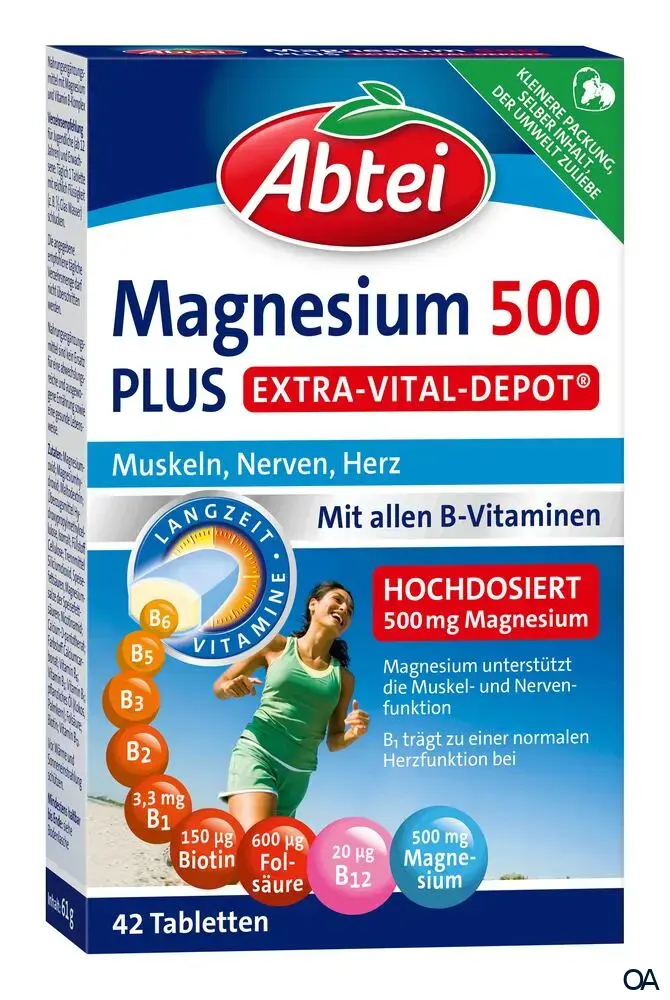 Abtei Magnesium 500 Plus Tabletten