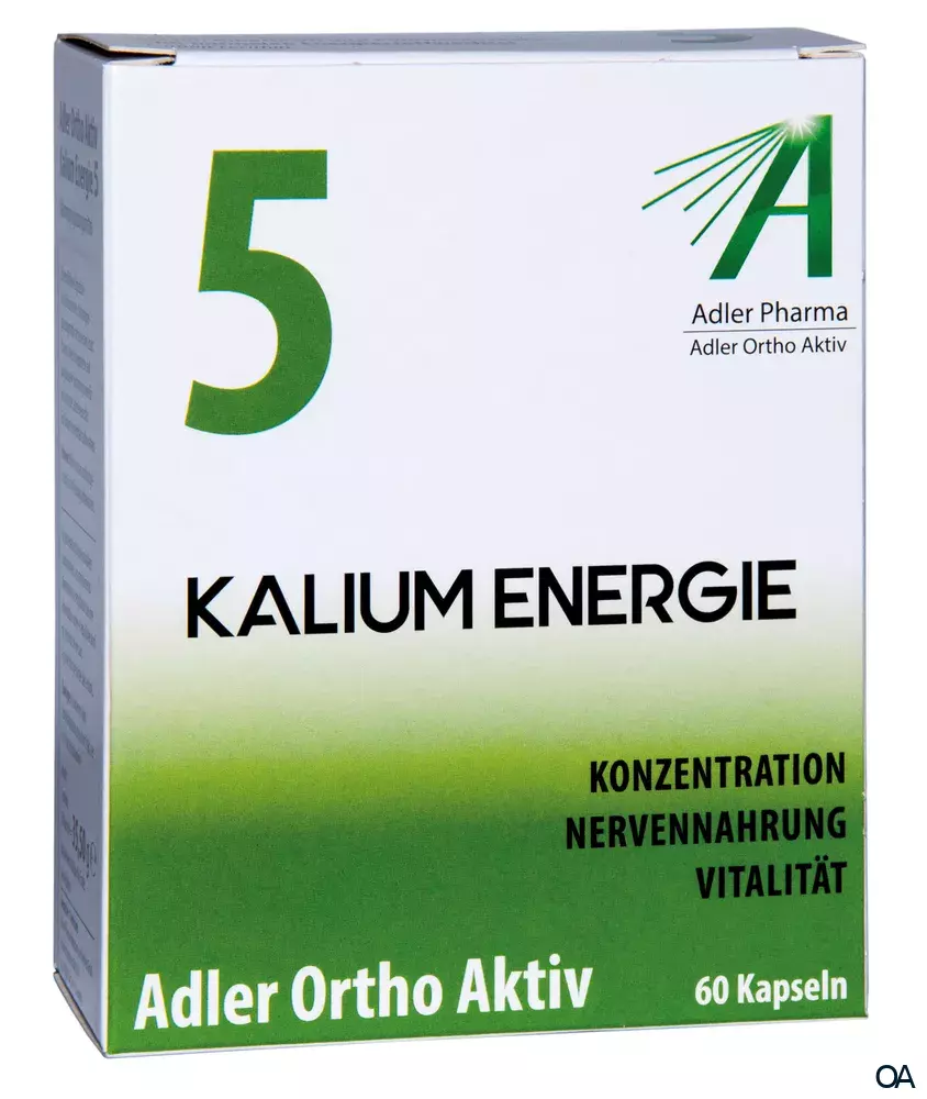 Adler Ortho Aktiv Nr. 5 Kalium Energie Kapseln Adler Ortho Aktiv Nr. 5 Kalium Energie Kapseln
