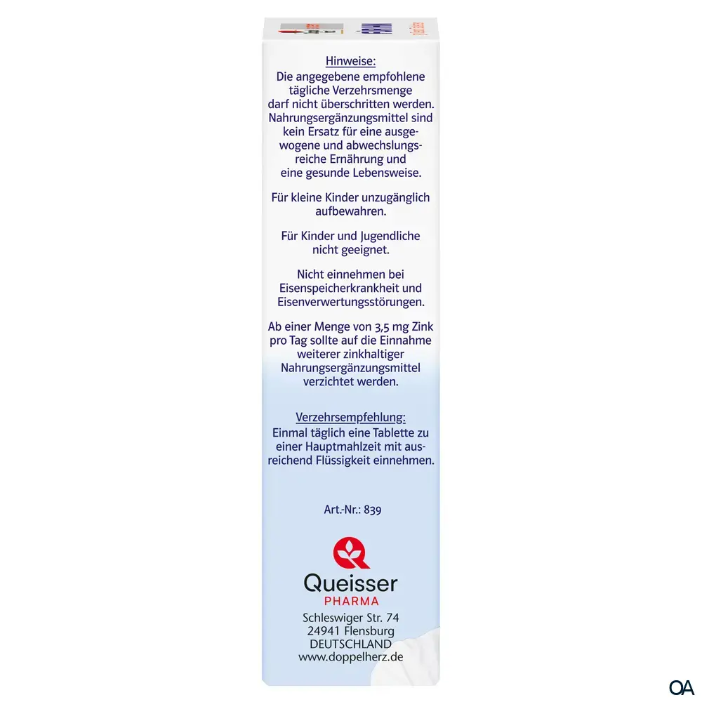 Doppelherz system Für Ihn Depot-Tabletten