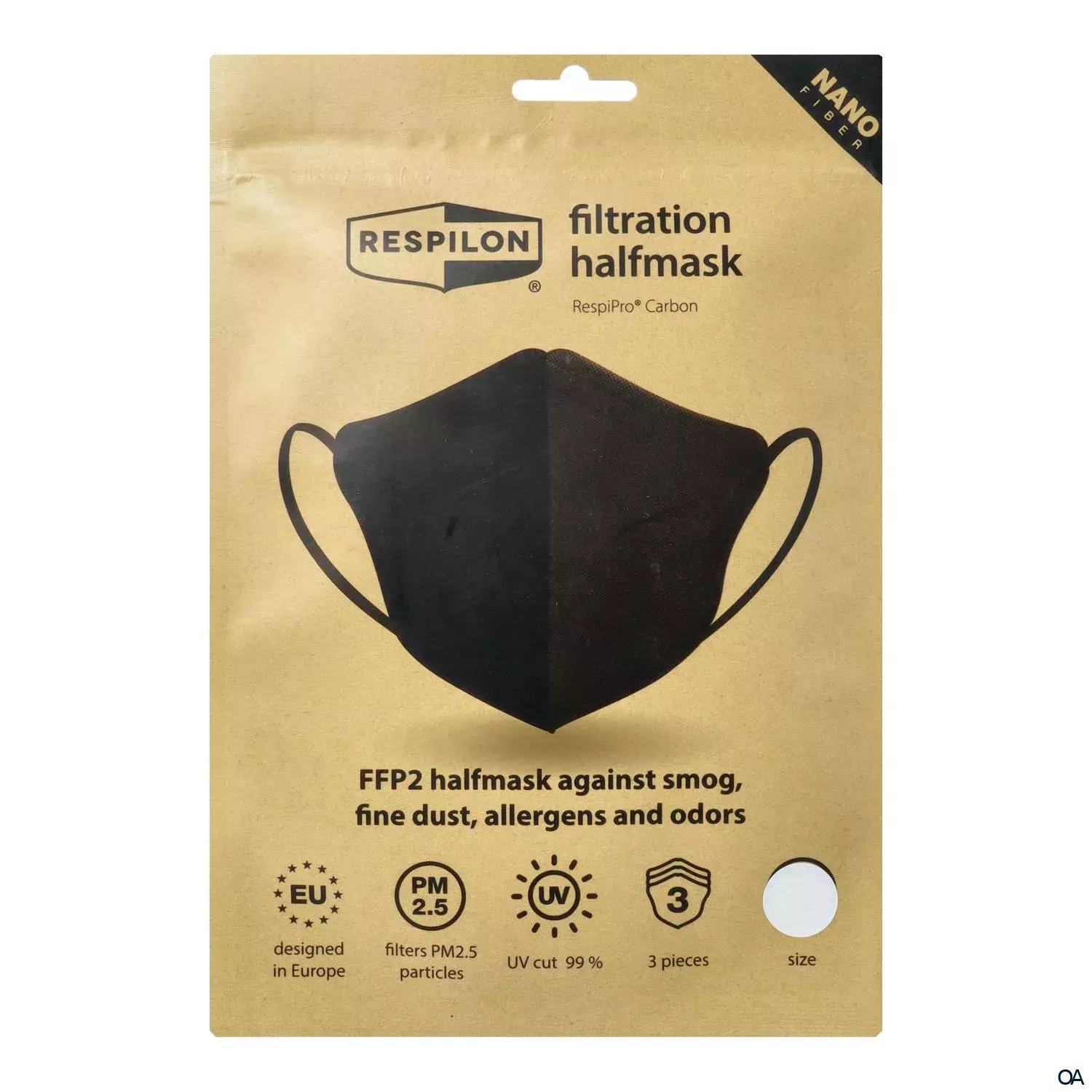 RespiPro® Carbon Nanofaser FFP2 Halbmaske RespiPro® Carbon Nanofaser FFP2 Halbmaske